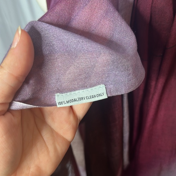 Purple Handmade Indian Scarf - Picture 5 of 5